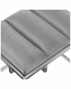 Nicole Miller Brayson Velvet Ottoman Home -Shop Style Sales 3050284327 RLLD 4