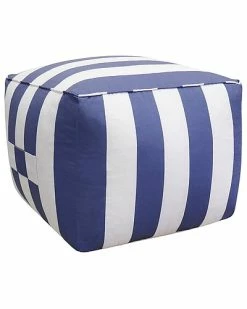 Pasargad Home Galaxy Collection Striped Pouf