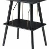 Crosley Radio Black Manchester Turntable Stand Home
