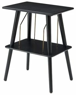 Crosley Radio Black Manchester Turntable Stand Home