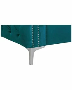 Chic Home Da Vinci Teal Velvet Sofa -Shop Style Sales 3050293171 RLLD 2