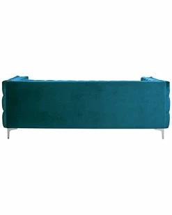 Chic Home Da Vinci Teal Velvet Sofa -Shop Style Sales 3050293171 RLLD 5