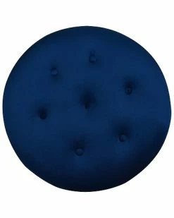 Jennifer Taylor Home Yolanda Upholstered Round Accent Ottoman -Shop Style Sales 3050293818 RLLD 2