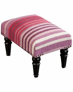 Surya Stripe Ottoman Home