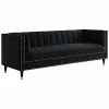 Nicole Miller Geoffey Velvet Sofa Home