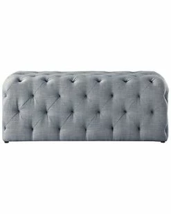 Inspired Home Light Grey Linen Bench 7 Inspired Home Light Grey Linen Bench -Shop Style Sales 3050297124 RLLD 3