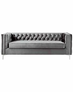 Inspired Home Alison Velvet Sofa -Shop Style Sales 3050297193 RLLD 3