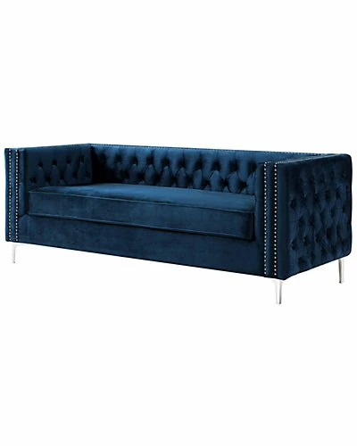 Inspired Home Alison Velvet Sofa 3 Inspired Home Alison Velvet Sofa