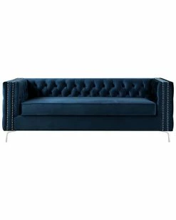 Inspired Home Alison Velvet Sofa 7 Inspired Home Alison Velvet Sofa -Shop Style Sales 3050297195 RLLD 3