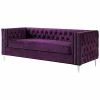 Inspired Home Alison Velvet Sofa