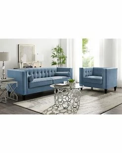 Inspired Home Pax Velvet Sofa -Shop Style Sales 3050297219 RLLD 2