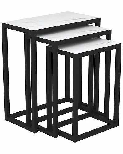 Worldwide Home Furnishings 3pc Accent Table Set 3 Worldwide Home Furnishings 3pc Accent Table Set