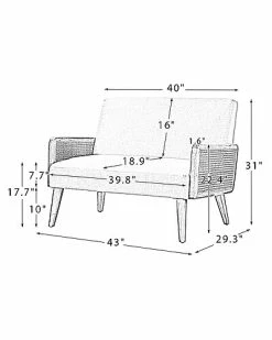 Home Design Arm Loveseat -Shop Style Sales 3050311332 RLLD 6