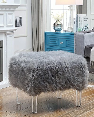 Inspired Home Tessa Luxe Ottoman 4 Inspired Home Tessa Luxe Ottoman - Image 2