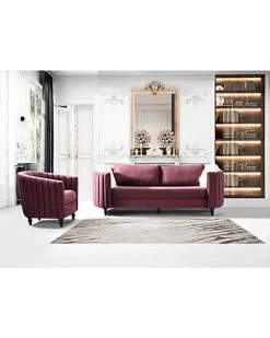 Chic Home Riviera Purple Sofa -Shop Style Sales 3050316361 RLLD 2