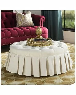 Jennifer Taylor Home Luciana Tufted Cocktail Ottoman With Skirt -Shop Style Sales 3050317406 RLLD 3