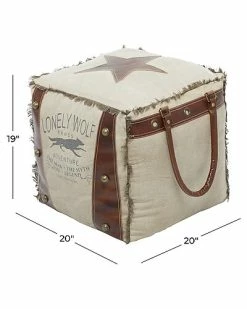 Peyton Lane Canvas Pouf Home -Shop Style Sales 3050317842 RLLD 3