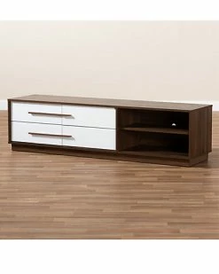 Design Studios Mette Mid-Century Modern 4-Drawer Wood TV Stand Home -Shop Style Sales 3050322621 RLLD 2
