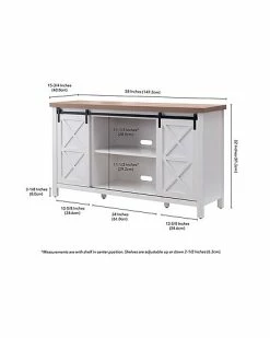Abraham + Ivy Elmwood Rectangular TV Stand For TVs Up To 65in Home -Shop Style Sales 3050329800 RLLD 4
