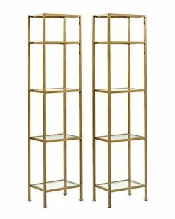 Crosley Aimee 2pc 73in Etagere Set Home