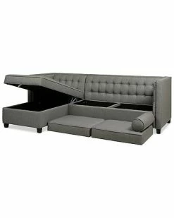 Jennifer Taylor Home 100in Tuxedo Sectional With Reversible Chaise & Storage -Shop Style Sales 3050333873 RLLD 4
