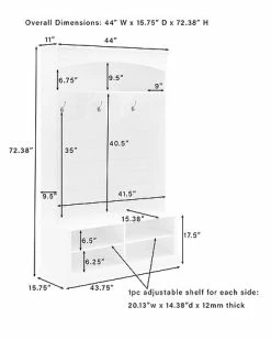 Crosley Furniture Bartlett Hall Tree Home 7 Crosley Furniture Bartlett Hall Tree Home -Shop Style Sales 3050334285 RLLD 3