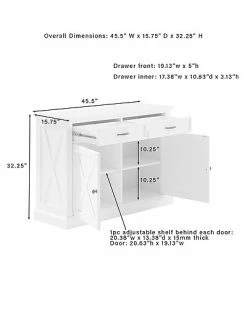 Crosley Furniture Clifton Sideboard Home -Shop Style Sales 3050334295 RLLD 3