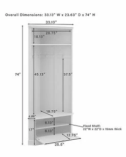 Crosley Furniture Ellison Corner Hall Tree Home -Shop Style Sales 3050334296 RLLD 3