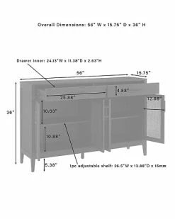 Crosley Furniture Milo Sideboard Home 7 Crosley Furniture Milo Sideboard Home -Shop Style Sales 3050334318 RLLD 3