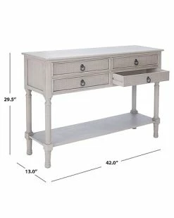Safavieh Haines 4 Drawer Console Table Home -Shop Style Sales 3050337077 RLLD 3