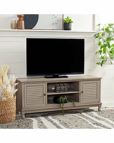 Safavieh Tate 2 Drawer 1 Shelf Media Stand Home 4 Safavieh Tate 2 Drawer 1 Shelf Media Stand Home - Image 2