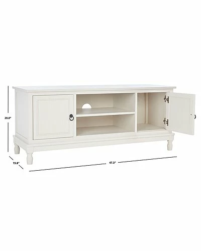 Safavieh Haines 2 Drawer 1 Shelf Media Stand Home 5 Safavieh Haines 2 Drawer 1 Shelf Media Stand Home - Image 3