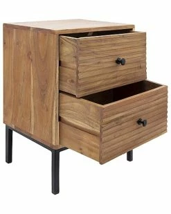 Sagebrook Home 22In Wood Side Table W/ 2 Drawers -Shop Style Sales 3050340509 RLLD 3