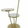 Sagebrook Home Metal 32In Mirrored 3-Tiered Accent Table