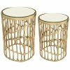 Sagebrook Home T Of 2 Aluminum 2-19In Mirror Top Accent Table -Shop Style Sales 3050340548 RLLD 1