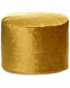 Gouchee Home Eclipse Mustard Velvet Pouf
