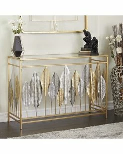 Peyton Lane Gold Metal Contemporary Console Table Home -Shop Style Sales 3050351422 RLLD 2