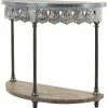 Peyton Lane Grey Farmhouse Metal Console Table Home