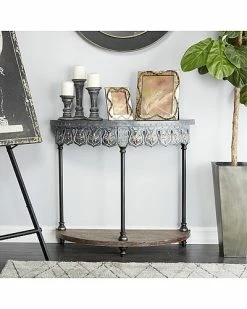 Peyton Lane Grey Farmhouse Metal Console Table Home -Shop Style Sales 3050351431 RLLD 2