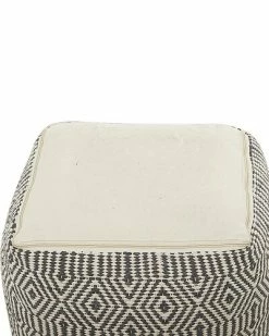 Peyton Lane Grey Cotton Bohemian Pouf Home -Shop Style Sales 3050351441 RLLD 3