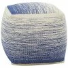 Peyton Lane Blue Cotton Bohemian Pouf Home -Shop Style Sales 3050351443 RLLD 1