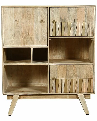 Coast To Coast Three-Door Tall Cabinet Home 5 Coast To Coast Three-Door Tall Cabinet Home - Image 3
