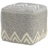 LR Home Modern Tufted Geometric Peaks Pouf -Shop Style Sales 3050355974 RLLD 1