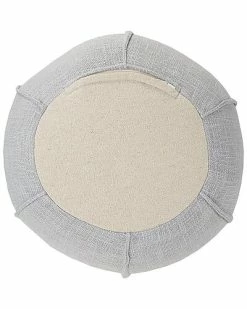 LR Home Andcrafted Solid Gray Pleated Pouf -Shop Style Sales 3050355978 RLLD 3