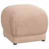 Skyline Furniture Velvet Soft Pink Ottoman Home
