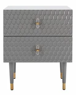 Safavieh Couture Neptune 2 Drawer Side Table Home