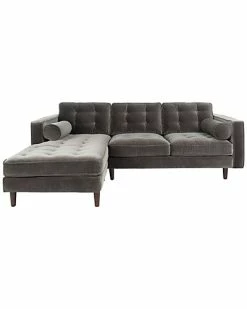 Safavieh Couture Pepper Tufted Velvet Sectional Home