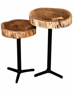Worldwide Home Furnishings Keya Set Of 2 Accent Table