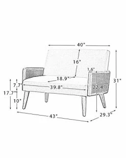 Home Design Arm Loveseat -Shop Style Sales 3050372249 RLLD 6