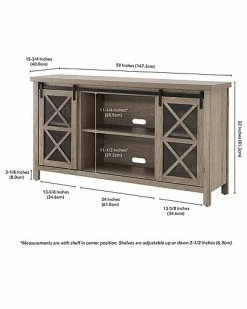 Abraham + Ivy Clementine Rectangular Tv Stand For Tv'S Up To 65in Home 8 Abraham + Ivy Clementine Rectangular Tv Stand For Tv'S Up To 65in Home -Shop Style Sales 3050373926 RLLD 3